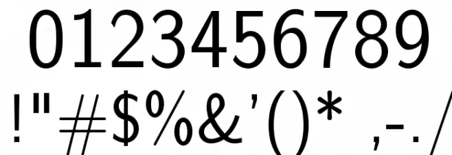 LMSans17-Regular Font OTHER CHARS