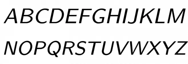 LMSans8-Oblique Шрифта ВЕРХНИЙ