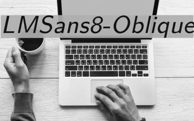 LMSans8-Oblique Fuentes examples