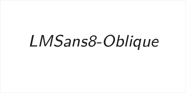 LMSans8-Oblique Logo