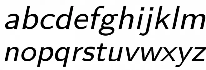 LMSans8-Oblique 字体 小写