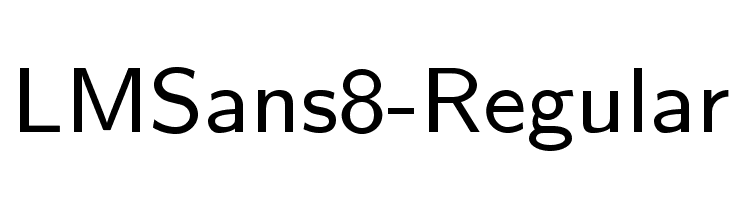 LMSans8-Regular Font