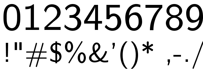 LMSans8-Regular Font OTHER CHARS
