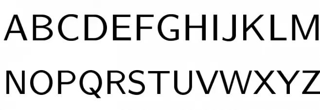 LMSans8-Regular フォント 大文字