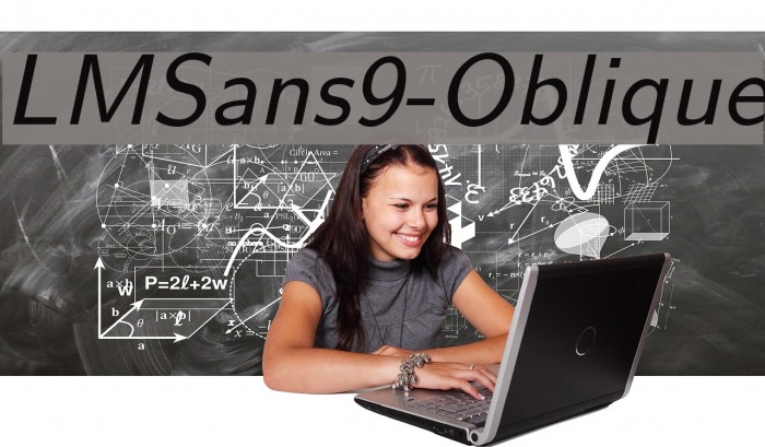 LMSans9-Oblique Font examples