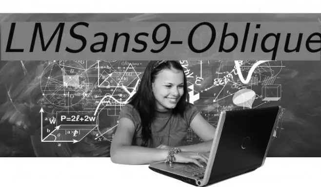LMSans9-Oblique Example 3