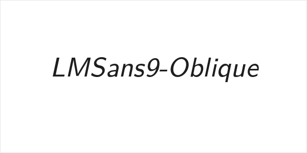 LMSans9-Oblique Logo