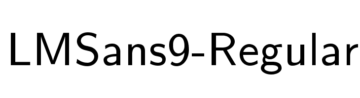 LMSans9-Regular Font