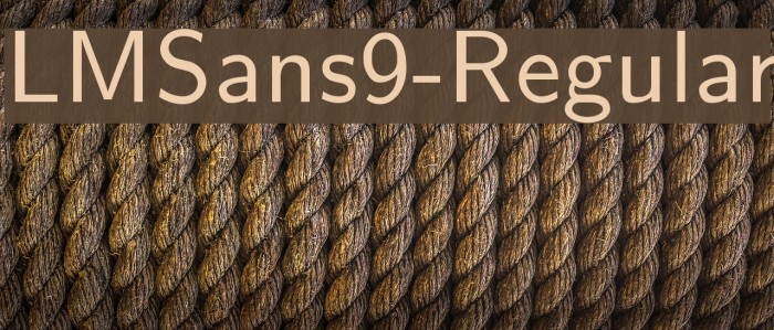 LMSans9-Regular Font examples