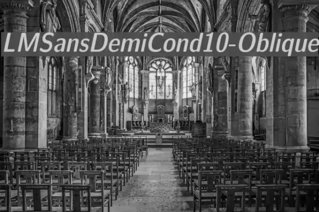 LMSansDemiCond10-Oblique フォント examples