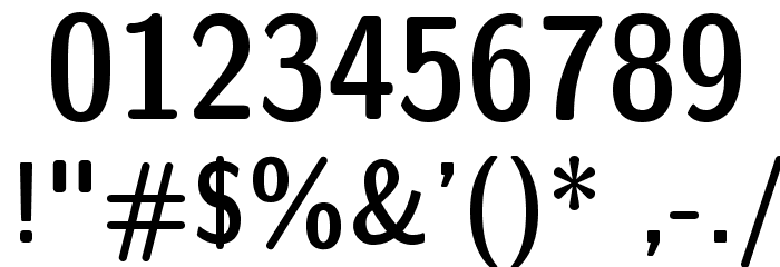 LMSansDemiCond10-Regular Font OTHER CHARS