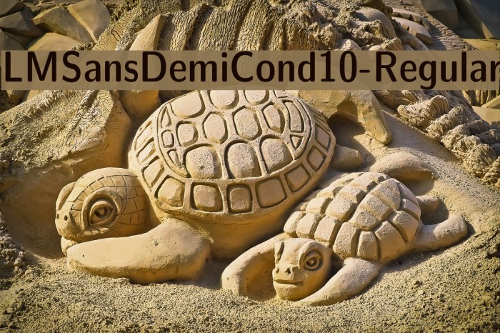 LMSansDemiCond10-Regular Font examples
