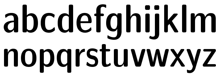 LMSansDemiCond10-Regular Font LOWERCASE
