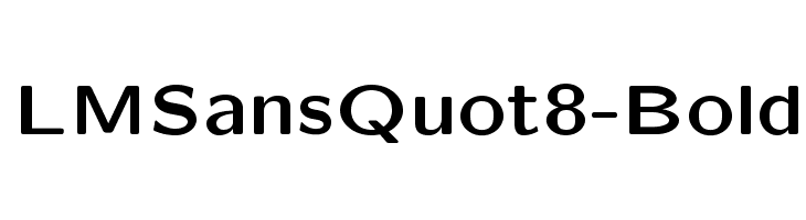 LMSansQuot8-Bold Font