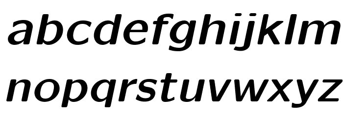 LMSansQuot8-BoldOblique Font LOWERCASE