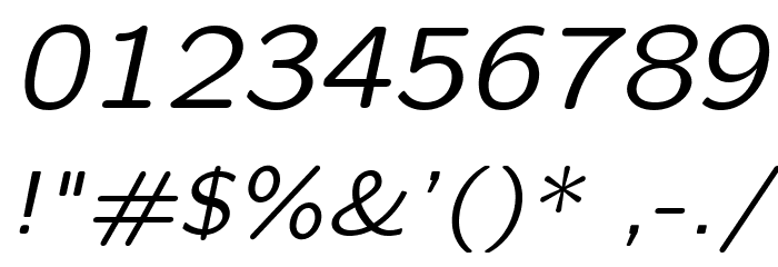 LMSansQuot8-Oblique Font OTHER CHARS