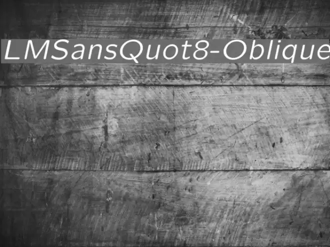 LMSansQuot8-Oblique examples
