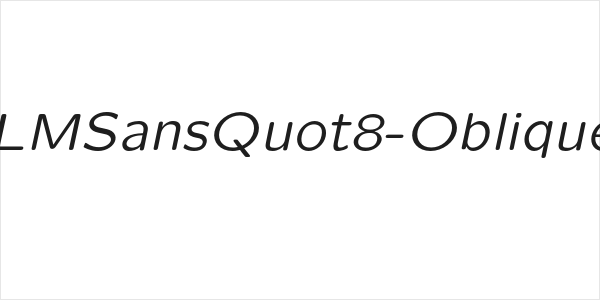 LMSansQuot8-Oblique Logo