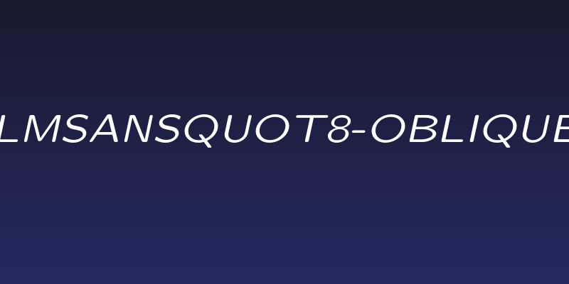 LMSansQuot8-Oblique Social Header