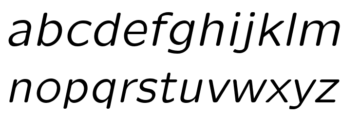 LMSansQuot8-Oblique Font LOWERCASE