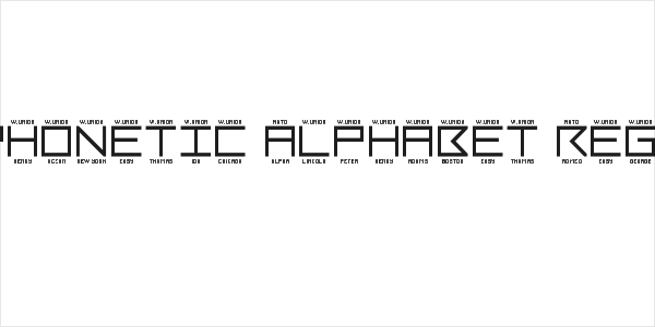 LNR Phonetic Alphabet Regular Logo