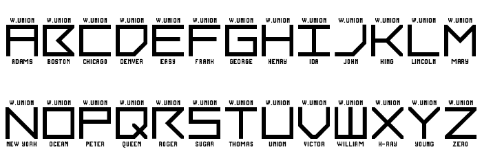 LNR Phonetic Alphabet Regular Font LOWERCASE