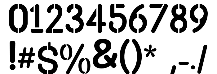 LOCCOMOTIVE Font OTHER CHARS