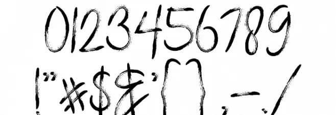 LOCK DOWN Font OTHER CHARS