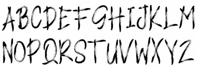 LOCK DOWN Font Litere mari