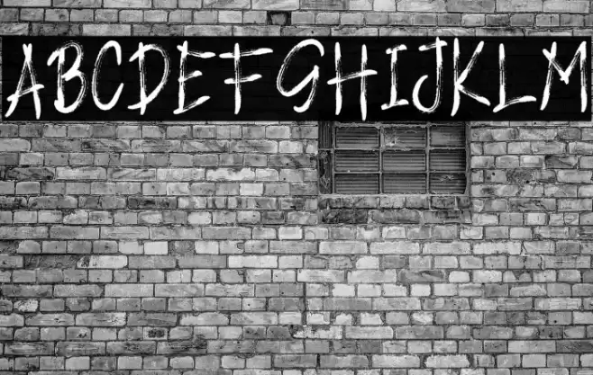 LOCK DOWN Font examples