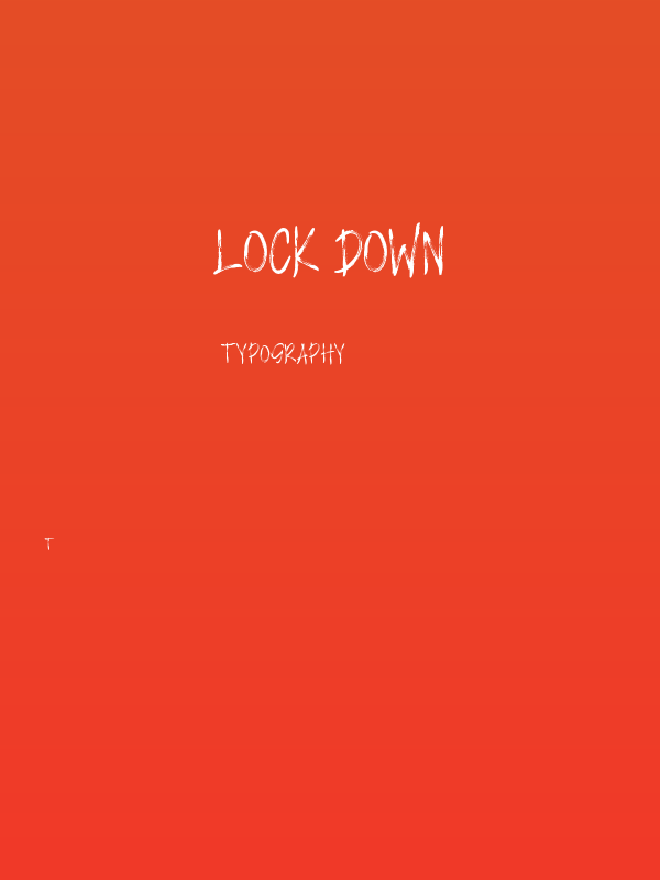 LOCK DOWN Poster