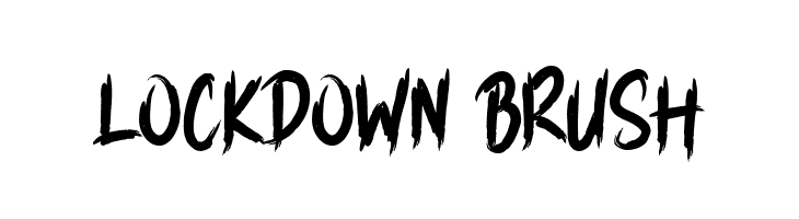 LOCKDOWN BRUSH  font caratteri gratis