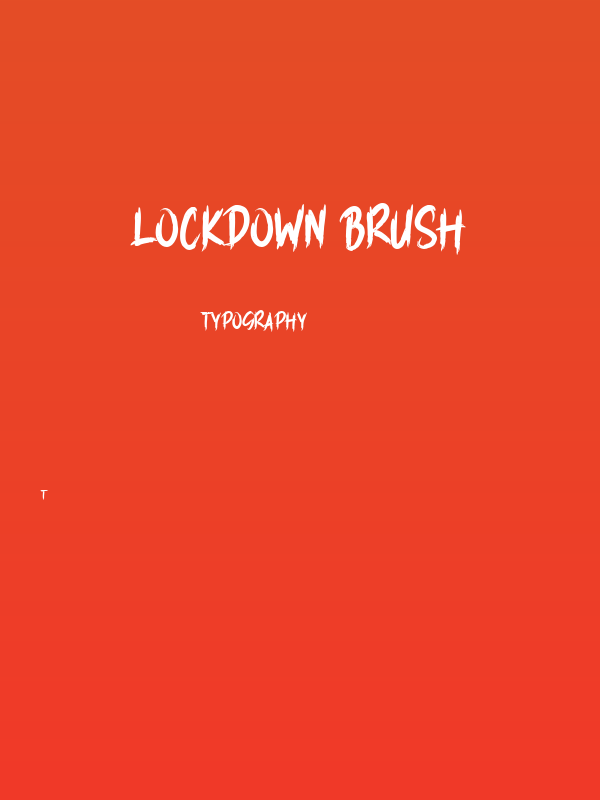 LOCKDOWN BRUSH Poster