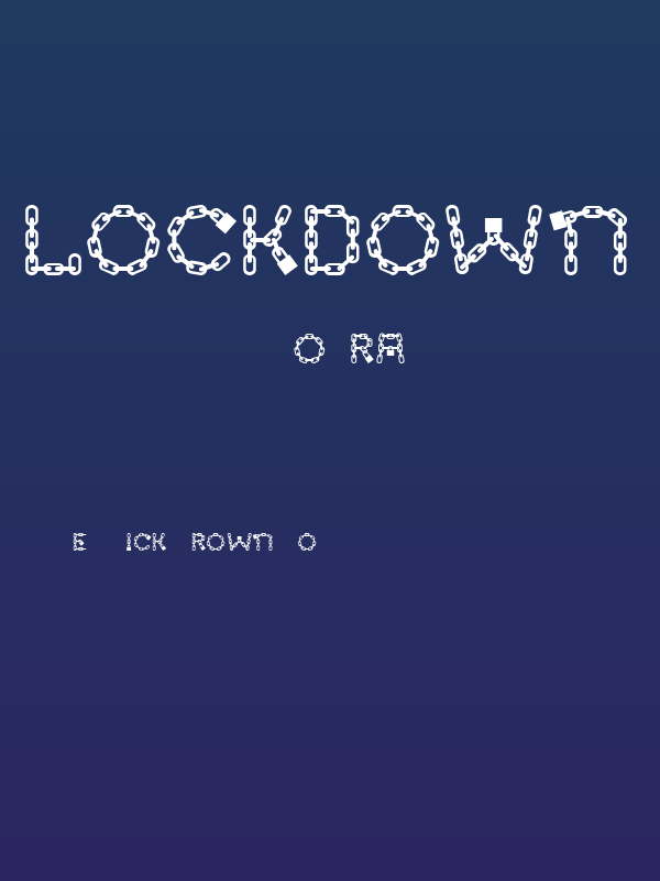 LOCKDOWN ZONE Poster