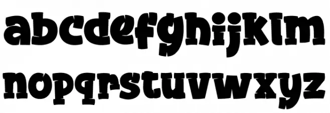 LOCKDOWN Font Litere mici