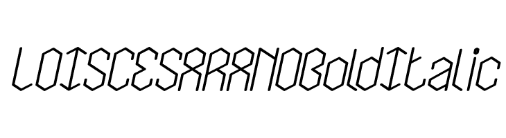 LOIS CESARANO Bold Italic  免费字体下载