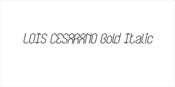LOIS CESARANO Bold Italic Logo