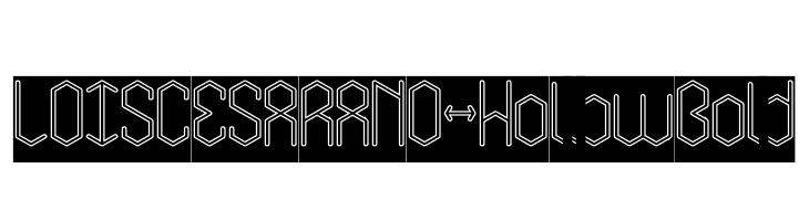 LOIS CESARANO-Hollow Bold  Free Fonts Download