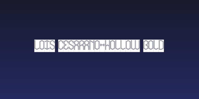 LOIS CESARANO-Hollow Bold Social Header