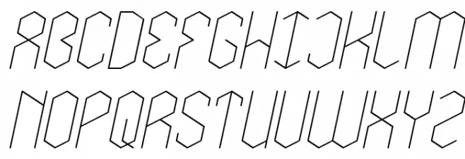 LOIS CESARANO Italic フォント 大文字