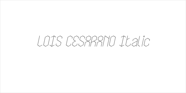 LOIS CESARANO Italic Logo