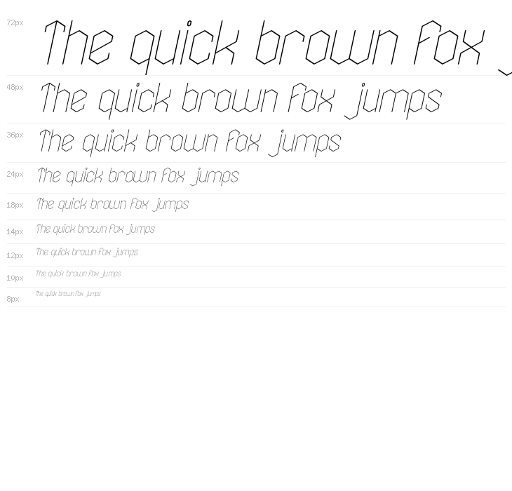 LOIS CESARANO Italic Waterfall