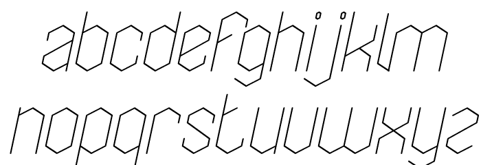 LOIS CESARANO Italic Font LOWERCASE