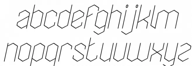 LOIS CESARANO Italic फ़ॉन्ट लोअरकेस