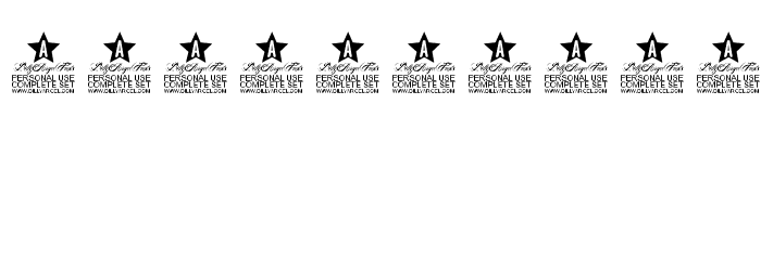 LONE WOLF PERSONAL USE Font OTHER CHARS