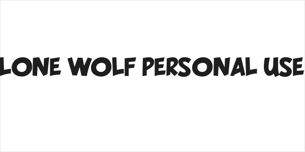 LONE WOLF PERSONAL USE Logo