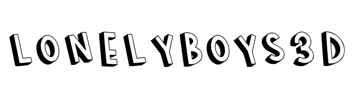 LONELY BOYS 3D  Frei Schriftart Herunterladen