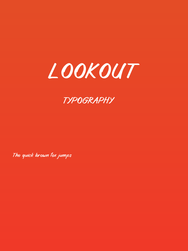 LOOKOUT Poster