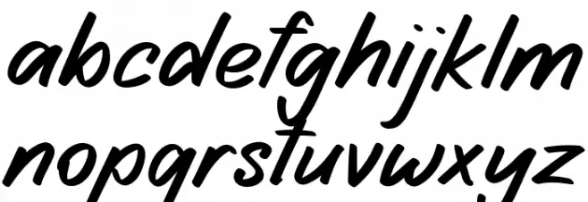 LOOKOUT Schriftart Kleinbuchstaben