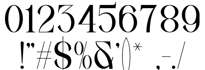 LORENNA Font OTHER CHARS
